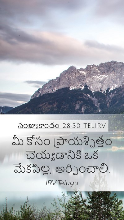 సంఖ్యాకాండం 28:30 TELIRV Bible Verse Image