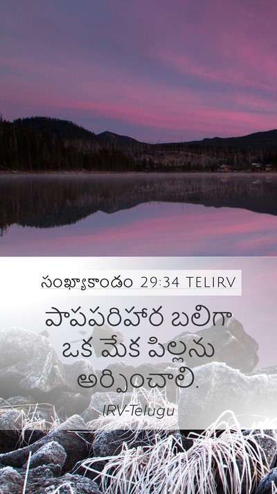 సంఖ్యాకాండం 29:34 TELIRV Bible Verse Image