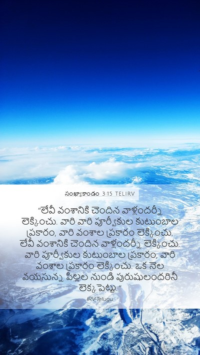 సంఖ్యాకాండం 3:15 TELIRV Bible Verse Image