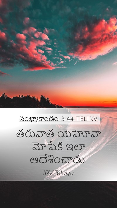 సంఖ్యాకాండం 3:44 TELIRV Mobile Phone Wallpaper - తరువాత యెహోవా - Mobile Bible Verse Wallpaper