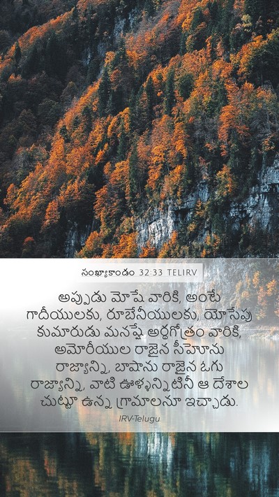 సంఖ్యాకాండం 32:33 TELIRV Bible Verse Image