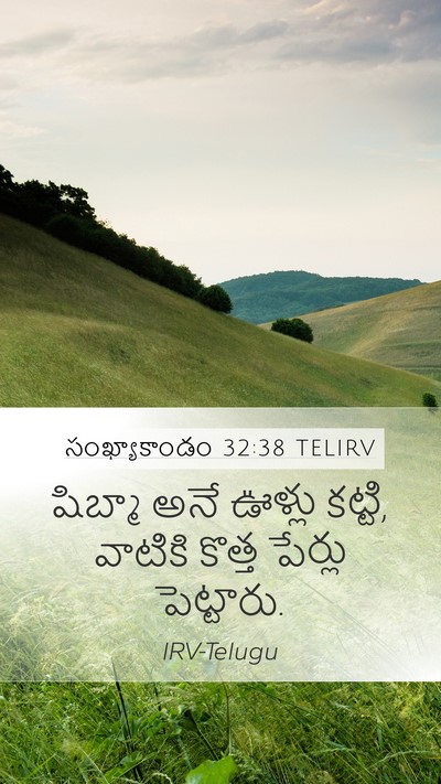 సంఖ్యాకాండం 32:38 TELIRV Mobile Phone Wallpaper - షిబ్మా అనే ఊళ్లు - Mobile Bible Verse Wallpaper