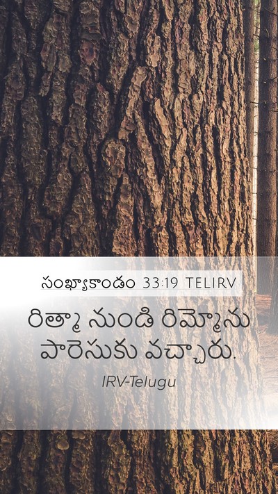 సంఖ్యాకాండం 33:19 TELIRV Mobile Phone Wallpaper - రిత్మా నుండి - Mobile Bible Verse Wallpaper