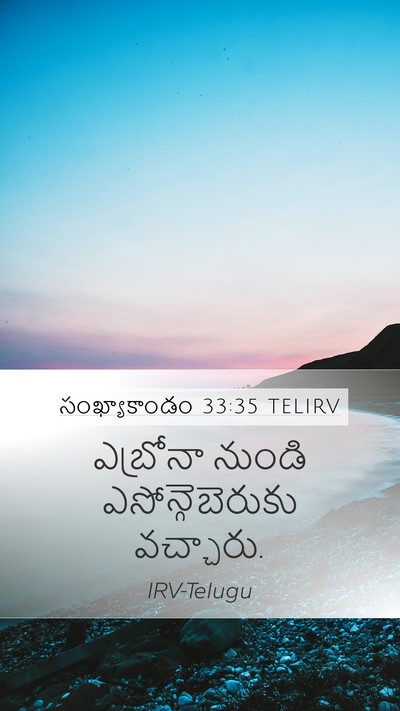 సంఖ్యాకాండం 33:35 TELIRV Bible Verse Image