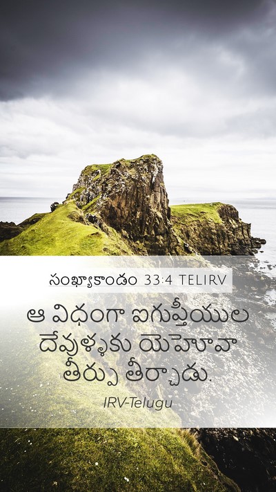 సంఖ్యాకాండం 33:4 TELIRV Bible Verse Image