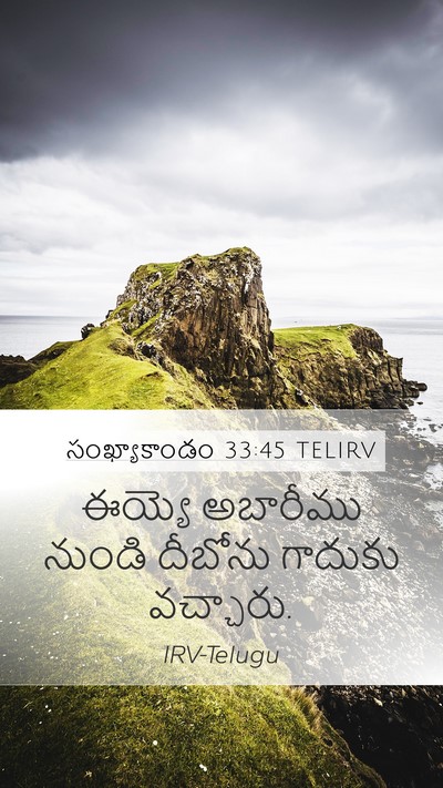 సంఖ్యాకాండం 33:45 TELIRV Bible Verse Image