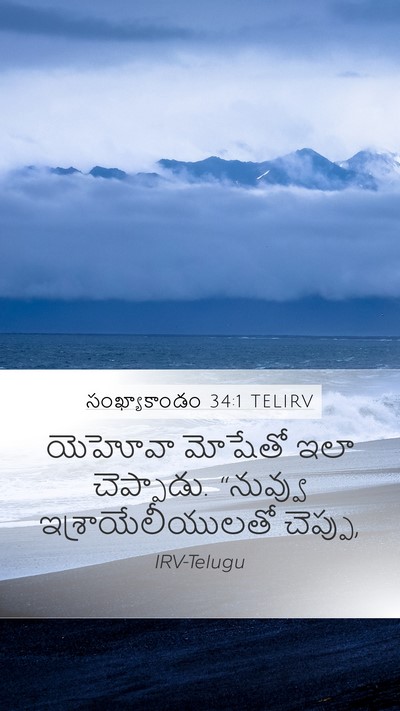 సంఖ్యాకాండం 34:1 TELIRV Bible Verse Image