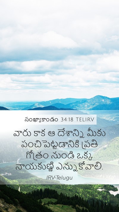 సంఖ్యాకాండం 34:18 TELIRV Bible Verse Image