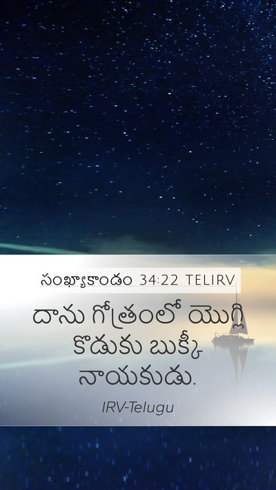 సంఖ్యాకాండం 34:22 TELIRV Bible Verse Image