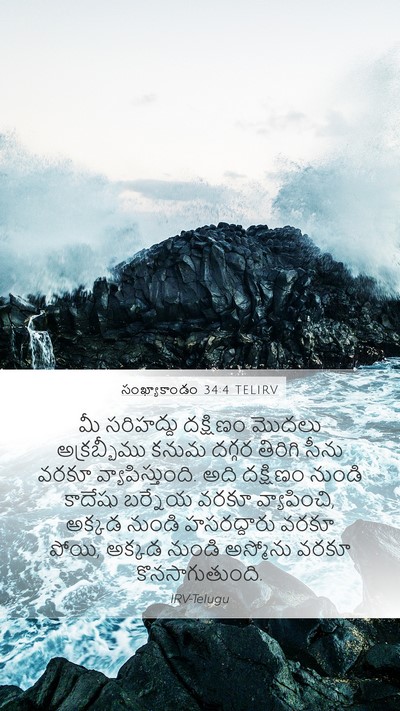 సంఖ్యాకాండం 34:4 TELIRV Bible Verse Image