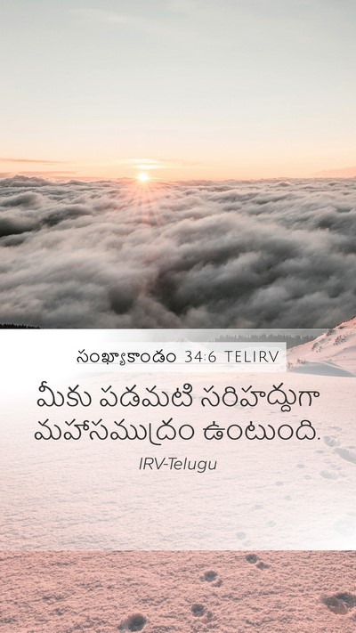సంఖ్యాకాండం 34:6 TELIRV Bible Verse Image