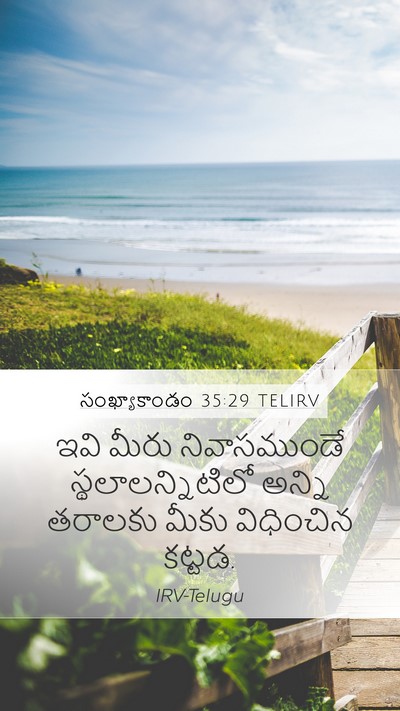 సంఖ్యాకాండం 35:29 TELIRV Bible Verse Image