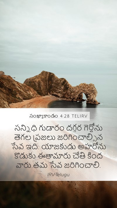 సంఖ్యాకాండం 4:28 TELIRV Bible Verse Image