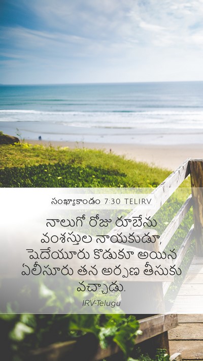 సంఖ్యాకాండం 7:30 TELIRV Bible Verse Image