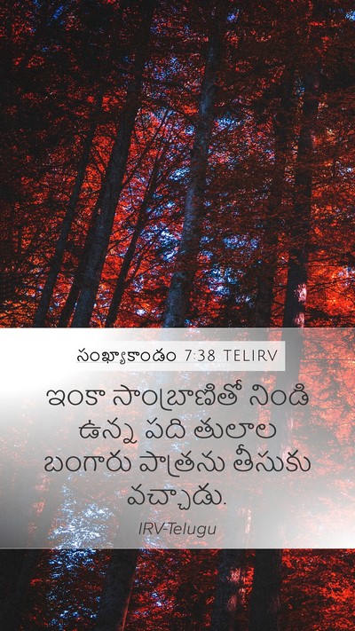 సంఖ్యాకాండం 7:38 TELIRV Mobile Phone Wallpaper - ఇంకా సాంబ్రాణితో - Mobile Bible Verse Wallpaper