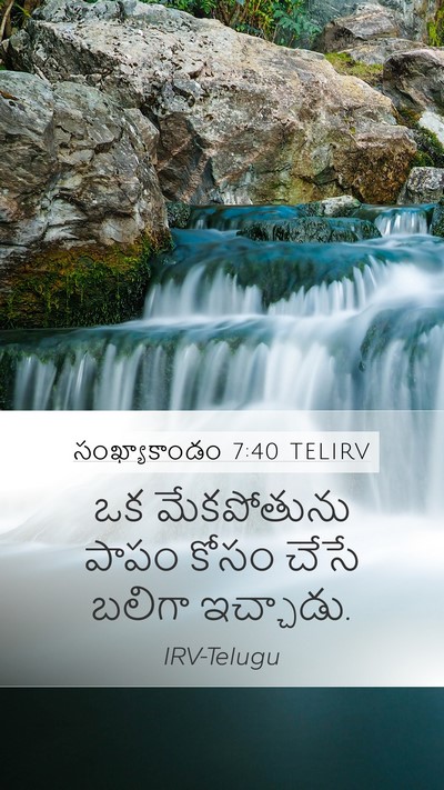 సంఖ్యాకాండం 7:40 TELIRV Mobile Phone Wallpaper - ఒక మేకపోతును పాపం - Mobile Bible Verse Wallpaper