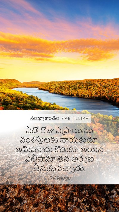 సంఖ్యాకాండం 7:48 TELIRV Bible Verse Image