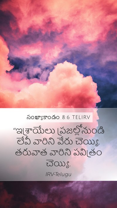 సంఖ్యాకాండం 8:6 TELIRV Bible Verse Image