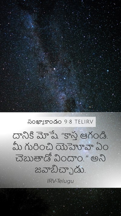 సంఖ్యాకాండం 9:8 TELIRV Mobile Phone Wallpaper - దానికి మోషే - Mobile Bible Verse Wallpaper