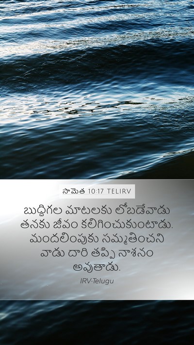 సామెత 10:17 TELIRV Bible Verse Image