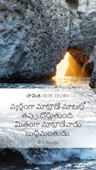 సామెత 10:19 TELIRV Bible Verse Image