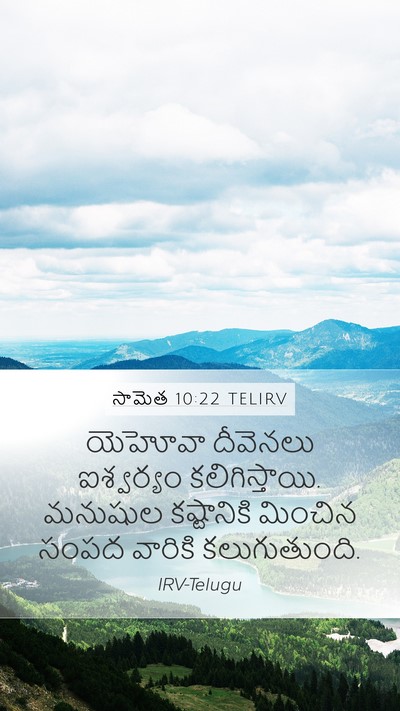 సామెత 10:22 TELIRV Bible Verse Image