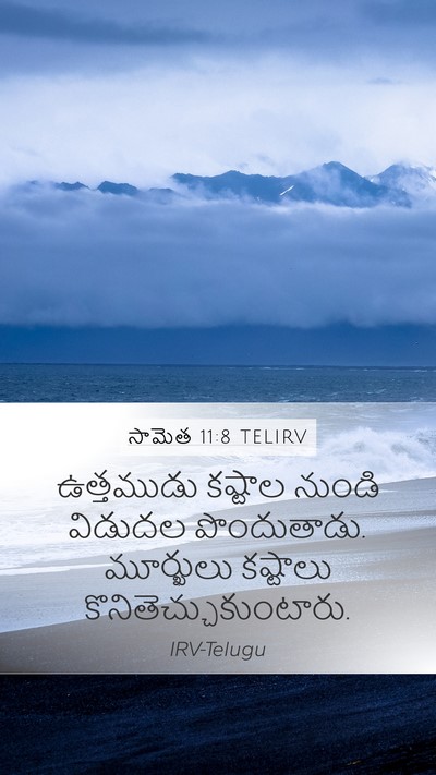 సామెత 11:8 TELIRV Bible Verse Image