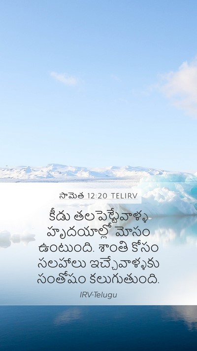 సామెత 12:20 TELIRV Bible Verse Image