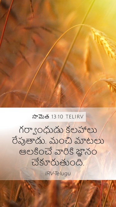 సామెత 13:10 TELIRV Bible Verse Image