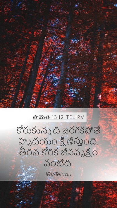 సామెత 13:12 TELIRV Bible Verse Image