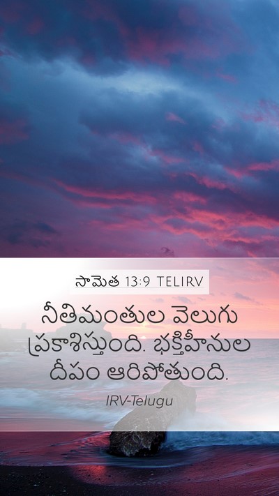 సామెత 13:9 TELIRV Bible Verse Image