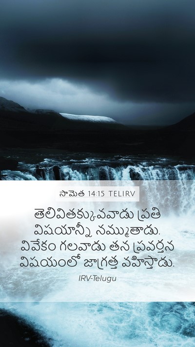 సామెత 14:15 TELIRV Bible Verse Image