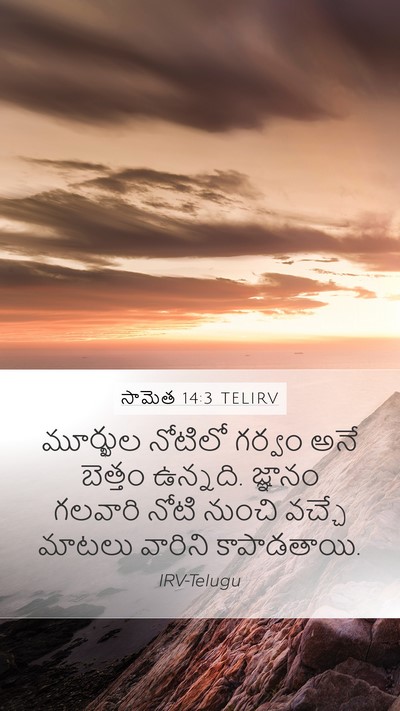 సామెత 14:3 TELIRV Bible Verse Image