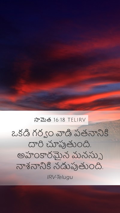 సామెత 16:18 TELIRV Bible Verse Image