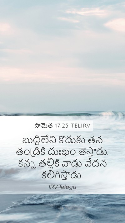 సామెత 17:25 TELIRV Bible Verse Image