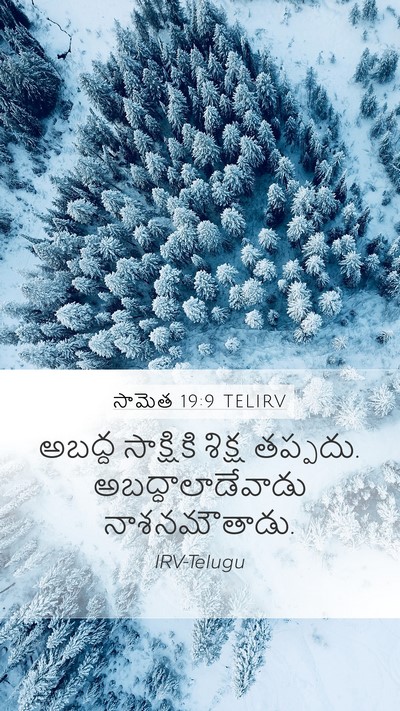 సామెత 19:9 TELIRV Bible Verse Image
