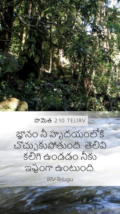 సామెత 2:10 TELIRV Bible Verse Image