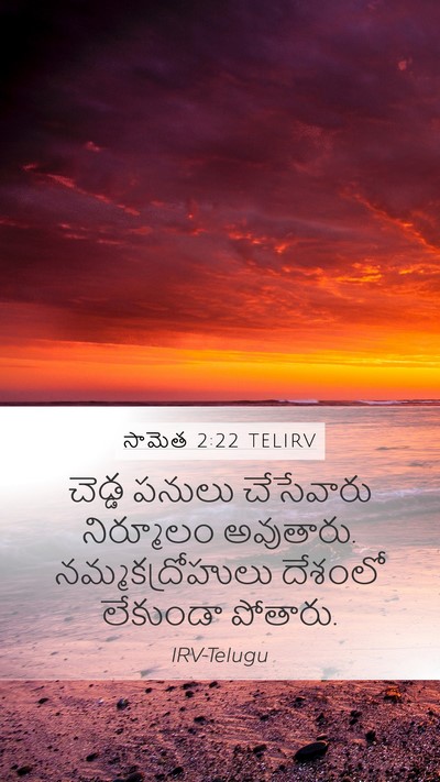 సామెత 2:22 TELIRV Bible Verse Image