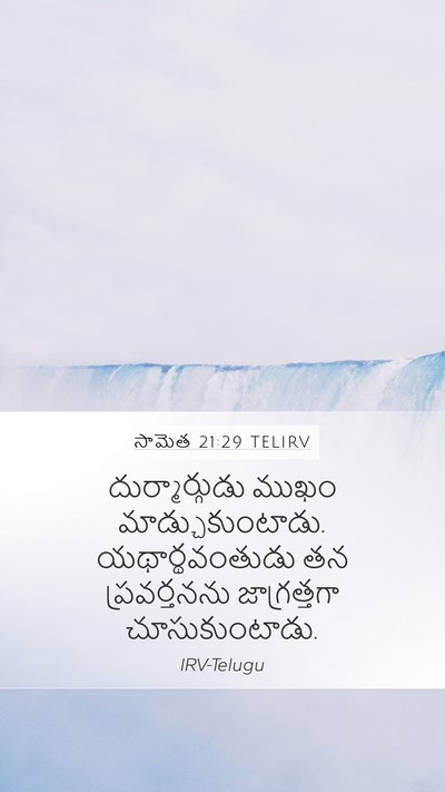 సామెత 21:29 TELIRV Bible Verse Image