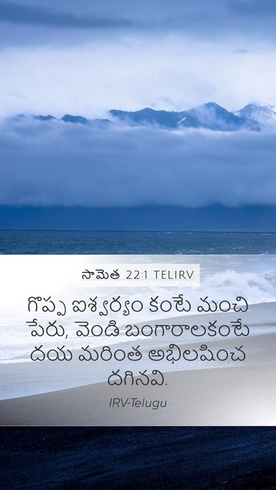 సామెత 22:1 TELIRV Bible Verse Image