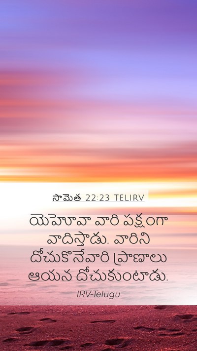 సామెత 22:23 TELIRV Bible Verse Image