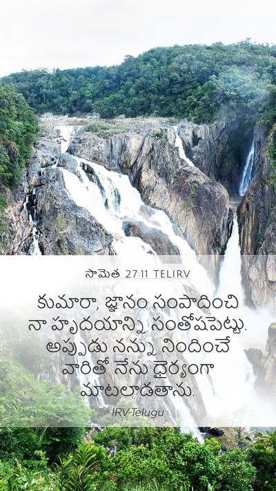 సామెత 27:11 TELIRV Bible Verse Image