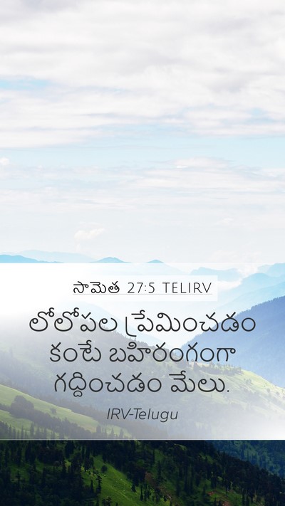 సామెత 27:5 TELIRV Bible Verse Image