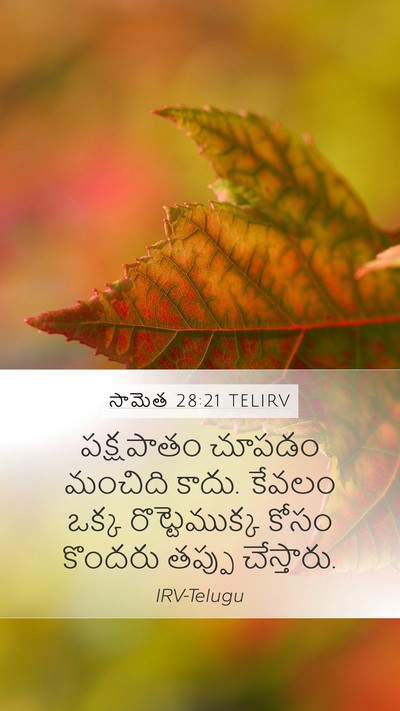 సామెత 28:21 TELIRV Bible Verse Image