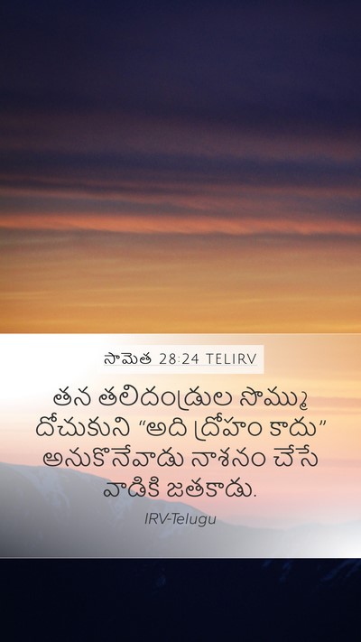 సామెత 28:24 TELIRV Bible Verse Image