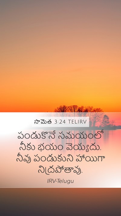 సామెత 3:24 TELIRV Bible Verse Image