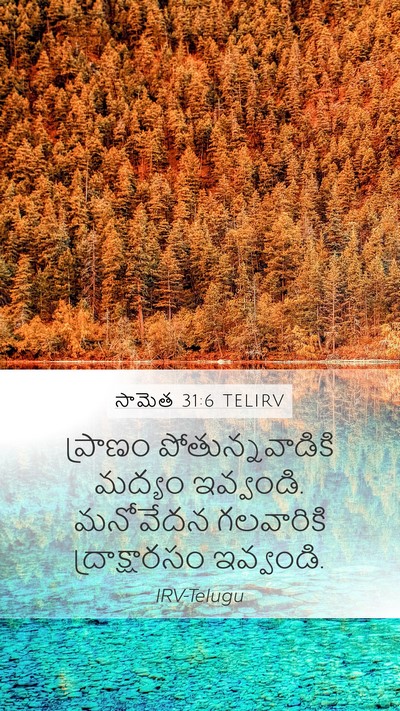సామెత 31:6 TELIRV Bible Verse Image