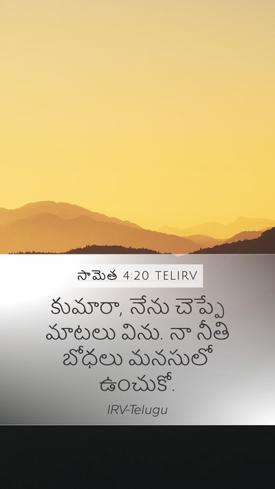 సామెత 4:20 TELIRV Bible Verse Image