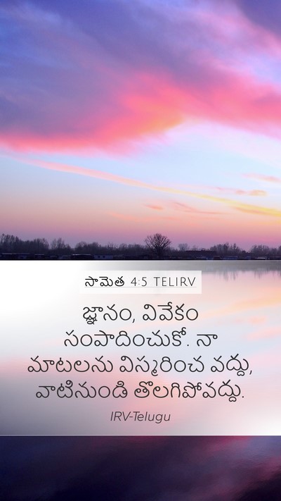 సామెత 4:5 TELIRV Bible Verse Image
