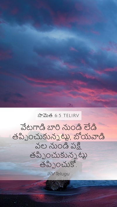 సామెత 6:5 TELIRV Bible Verse Image